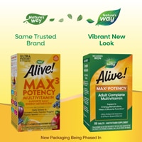 Nature's Way Alive! Max3 Potency Adult Complete Multivitamin - No Added Iron