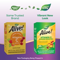 Nature's Way Alive! Vitamin C Powder Drink Mix - 100% Fruit-Derived Vitamin C