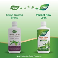 Nature's Way Aloe Vera Leaf Juice and Inner Leaf Gel - Wild Berry Flavored