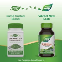 Nature's Way Chlorella Micro-Algae - Superfood - 1,230 mg per 3-Capsule Serving