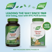 Nature's Way Ginger Root - 1100 mg Per 2-Capsule Serving - Digestive Comfort