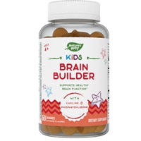 Nature's Way Kids Brain Builder for Ages 4+ - Choline & Vitamin B12 Lemonade Flavored