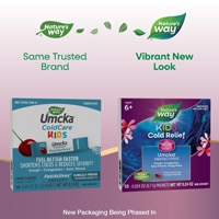 Nature's Way Kids Cold Relief FastActives - Umcka - Homeopathic - Cherry Flavored