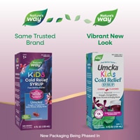 Nature's Way Kids Umcka Cold Relief Syrup - Multi-Symptom Cold Relief Cherry Flavored