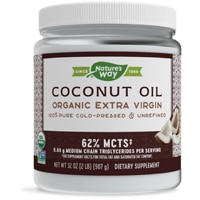 Nature's Way Organic Extra Virgin Coconut Oil - Cold-Pressed & Unrefined