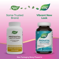 Nature's Way Prenatal Multivitamin - With Folate - Vitamins C - D3 - B12 - E
