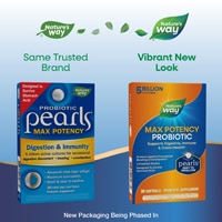 Nature's Way Probiotic Pearls Max Potency - 5 Billion Cultures - Digestive Health - 30 Softgels