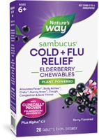 Nature's Way Sambucus Cold+Flu Relief Chewables