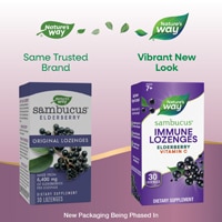 Nature's Way Sambucus Immune Lozenges - Vitamin C - Black Elderberry Extract