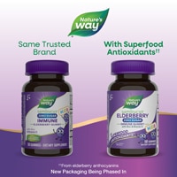 Nature's Way Sambucus Kids Elderberry Zero Sugar Immune Gummy - Vitamin C & Zinc