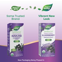 Nature's Way Sambucus Traditional Elderberry Immune Syrup Organic - Berry Flavored