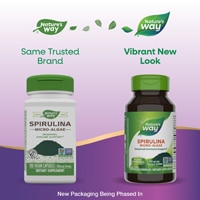 Nature's Way Spirulina Micro-Algae - Vitamin A - 760 mg Per 2-Capsule Serving