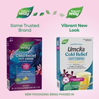Nature's Way Umcka Cold Relief Hot Drink - Homeopathic - Lemon Flavored - Drink Mix