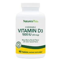 NaturesPlus Adult's Chewable Vitamin D3 Maui Berry Burst