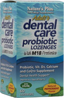 NaturesPlus Adult's Dental Care Probiotic Lozenges Peppermint