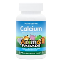 NaturesPlus Animal Parade Children's Chewable Calcium Vanilla Sundae