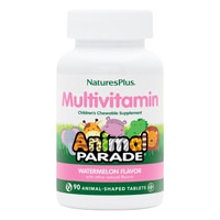 NaturesPlus Animal Parade Children's Chewable Multi-Vitamin and Mineral Natural Watermelon