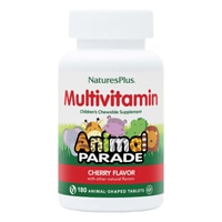 NaturesPlus Animal Parade Children's Chewable Multivitamin Cherry