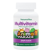 NaturesPlus Animal Parade Children's Chewable Multivitamin Grape
