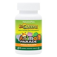 NaturesPlus Animal Parade Children's Kid Greenz Green Food Supplement Tropical Fruit