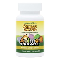 NaturesPlus Animal Parade Children's Omega 3-6-9 Junior Lemon