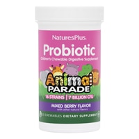 NaturesPlus Animal Parade Children's Probiotic Digestive Supplement Mixed Berry