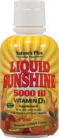 NaturesPlus Liquid Sunshine Vitamin D3 Tropical Citrus