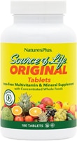 NaturesPlus Source of Life Iron Free Multivitamin & Mineral Supplement