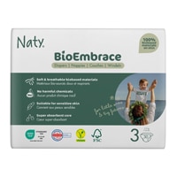Naty Diapers BioEmbrace Super Absorbent 30 Diapers 9-20 lbs