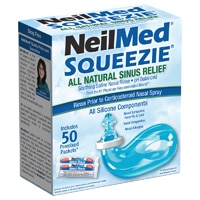 NeilMed Squeezie Nasal Rinsing System with 50 Premixed Packets