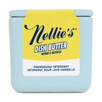 Nellie's Dish Butter Semi-Solid Dishwashing Soap in Refillable Ceramic Container - Blue
