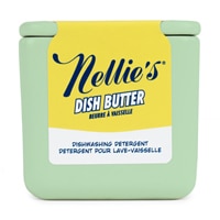 Nellie's Dish Butter Semi-Solid Dishwashing Soap in Refillable Ceramic Container - Green