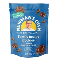 Newman's Own Cookies Family Recipe Made With Organic Wheat Flour Double Chocolate Chip