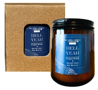 No Label Candle Co Soy Candle Hell Yeah Dragon Blood & Bartlet Pear