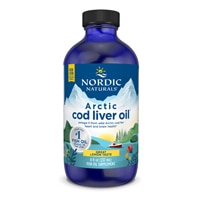 Nordic Naturals Arctic Cod Liver Oil Lemon Liquid Fish Oil Lemon