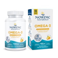 Nordic Naturals Omega-3 In Fish Gelatin Soft Gels Lemon