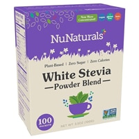 NuNaturals Non-GMO White Stevia Powder