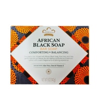 Nubian Heritage Cruelty-Free African Black Detoxifying Bar Soap with Shea Butter for All Skin Types