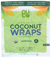 Nuco Organic Coconut Wraps Moringa