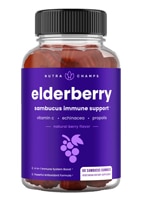 NutraChamps Elderberry Gummies Sambucus Immune Support Natural Berry