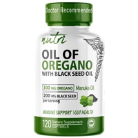 Nutri Oil of Oregano with Black Seed Oil for Immune Support and Gut Health