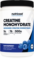 Nutricost Creatine Monohydrate Powder Blue Raspberry