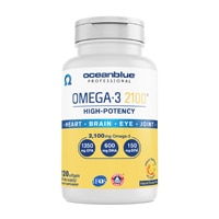 OceanBlue Professional Omega-3 2100 High Potency Natural Orange