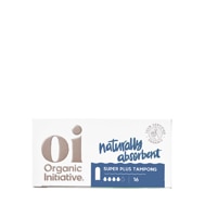 Oi Organic Initiative Organic Cotton Non-Applicator Tampons Super Plus