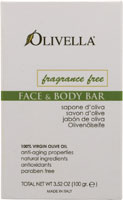 Olivella Face and Body Soap Bar Fragrance Free