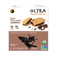 Olyra Organic Breakfast Sandwich Biscuits Dark Chocolate