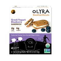 Olyra Organic Breakfast Sandwich Biscuits Greek Yogurt Blueberry