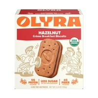 Olyra Organic Creme Breakfast Biscuits Hazelnut