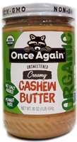 Once Again Cashew Butter Creamy Unsweetened