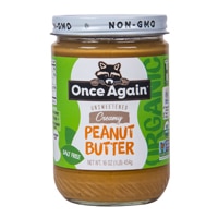 Once Again Organic Peanut Butter Creamy Unsweetened Salt Free